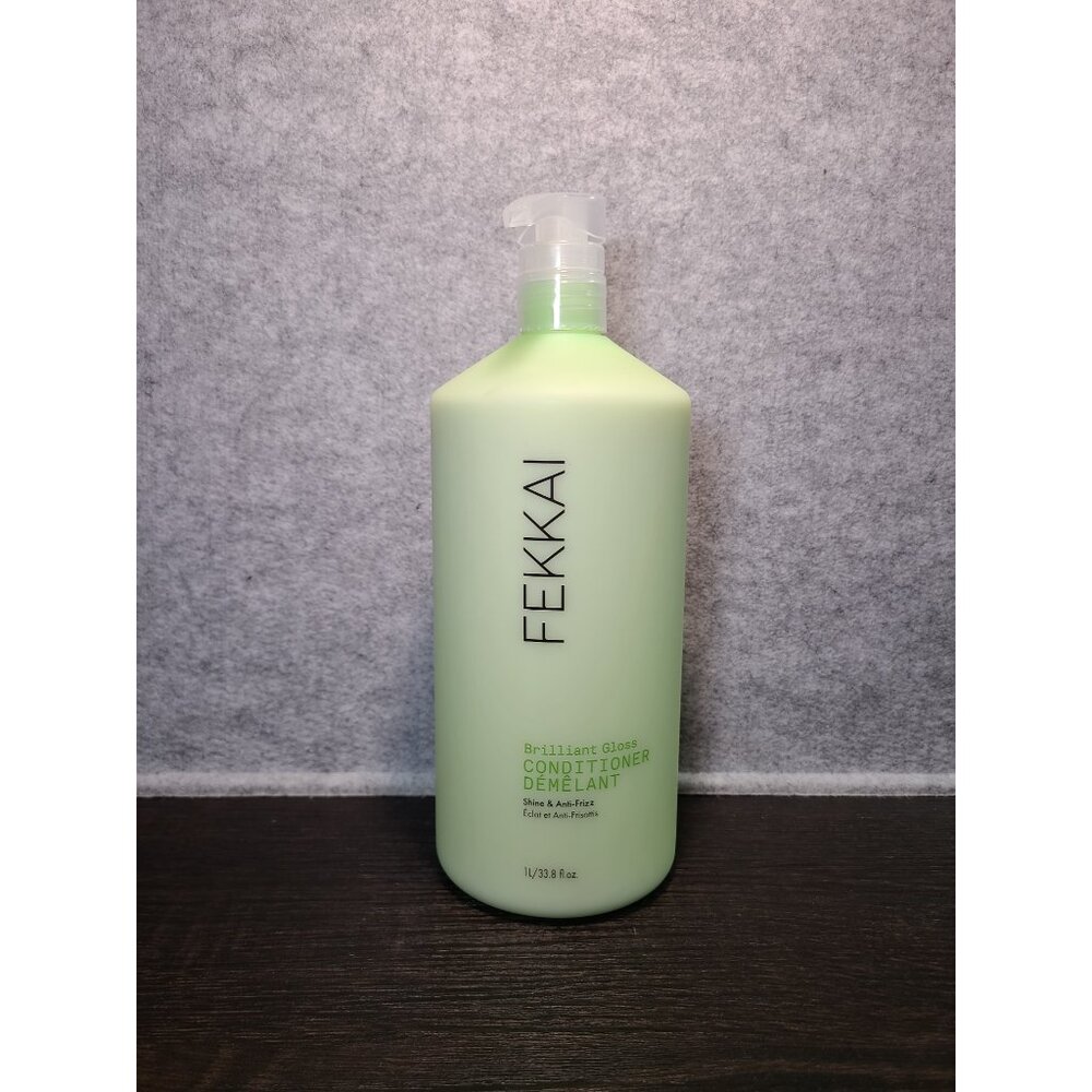 NEW FEKKAI Brilliant Gloss Conditioner 1 Liter Bottle with Pump - Unopened